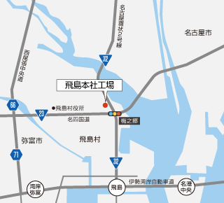 豊橋工場の地図